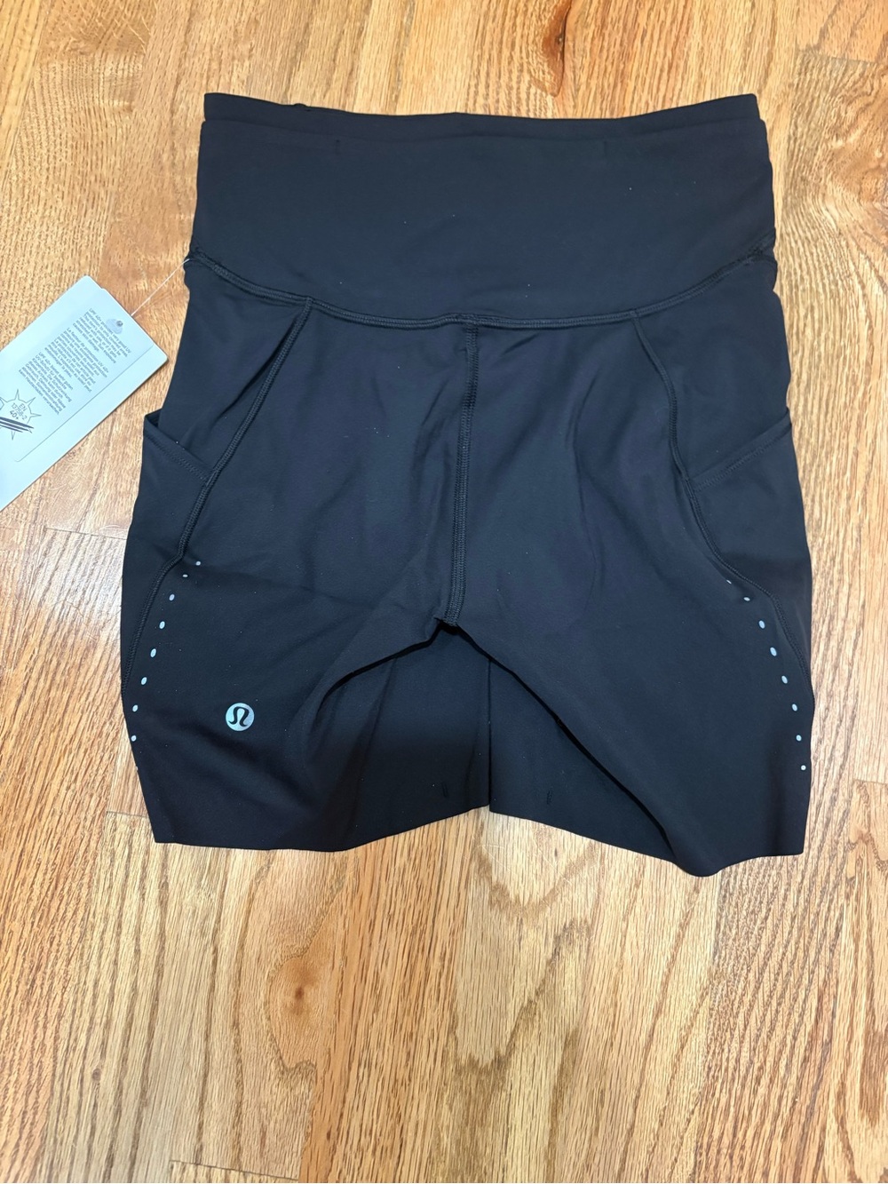 NWT Fast and Free 6” Black High-Rise Bike Shorts with Side Pockets size 4